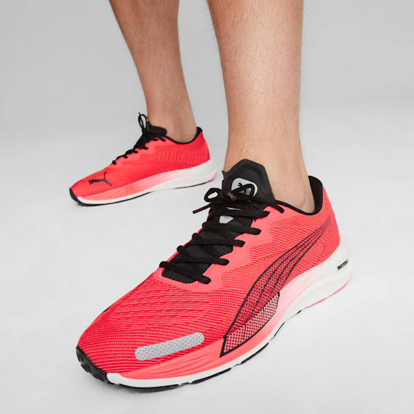 Velocity NITRO 2 Men's Running Shoes, Fire Orchid-Puma Black, extralarge-GBR