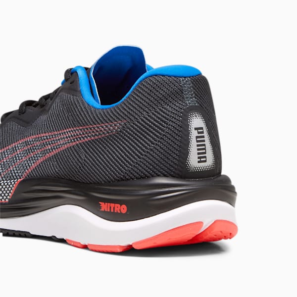 Velocity NITRO 2 Men's Running Shoes, Puma Black-Fire Orchid-Ultra Blue, extralarge-GBR