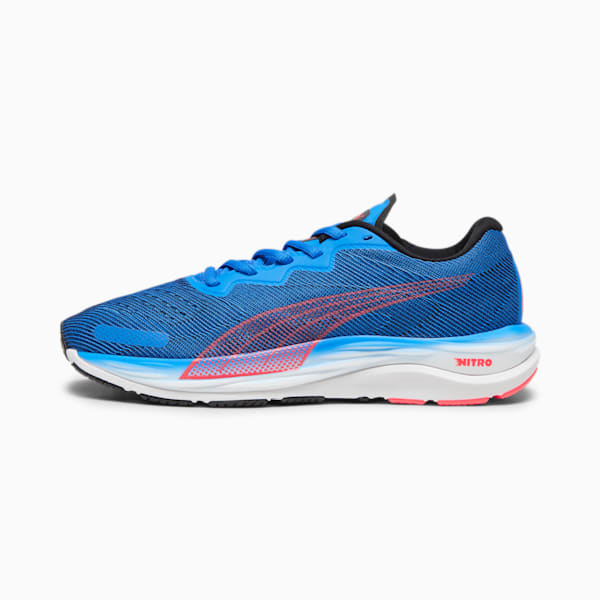 Velocity Nitro 2 Men's Running Shoes, Ultra Blue-Fire Orchid, extralarge-IND