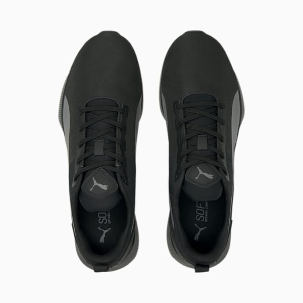 Flyer Runner Mesh Unisex Running Shoes, Puma Black-CASTLEROCK, extralarge-IND