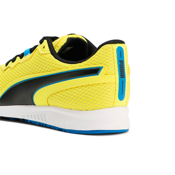 キッズ プーマ スピードモンスター PL スニーカー 17-24cm, Yellow Burst-PUMA Black-Racing Blue, extralarge-JPN