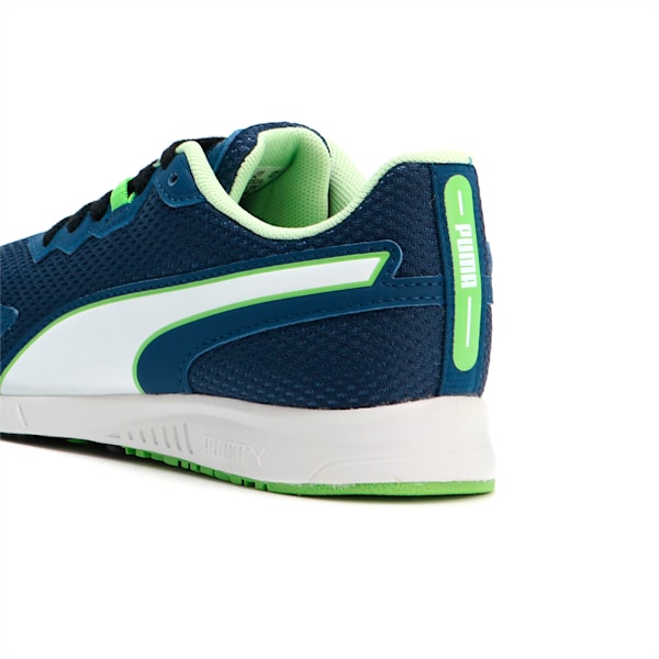 キッズ プーマ スピードモンスター PL スニーカー 17-24cm, Persian Blue-PUMA White-Parakeet Green, extralarge-JPN