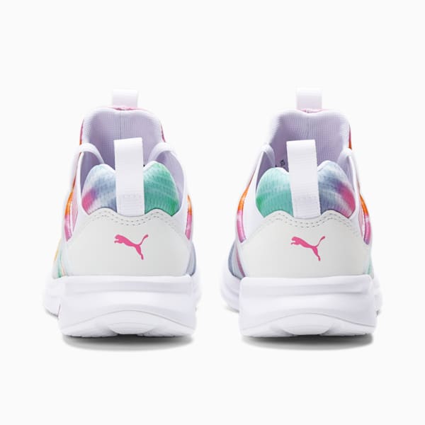 Enzo 2 Tie Dye Training Shoes JR, Puma White-Phlox Pink, extralarge