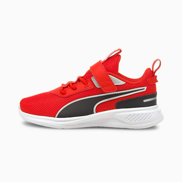 Scorch Runner Mesh Little Kids' Sneakers, Puma White-Grenadine-Puma Black, extralarge