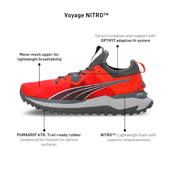 Voyage NITRO™ Men's Running Shoes, Cherry Tomato-CASTLEROCK, extralarge-IND
