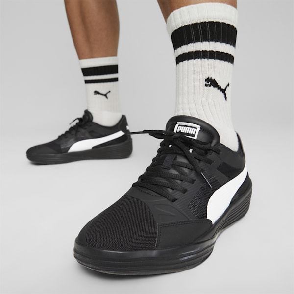 Clyde All-Pro Team Unisex Basketball Shoes, PUMA Black-PUMA White, extralarge-IDN