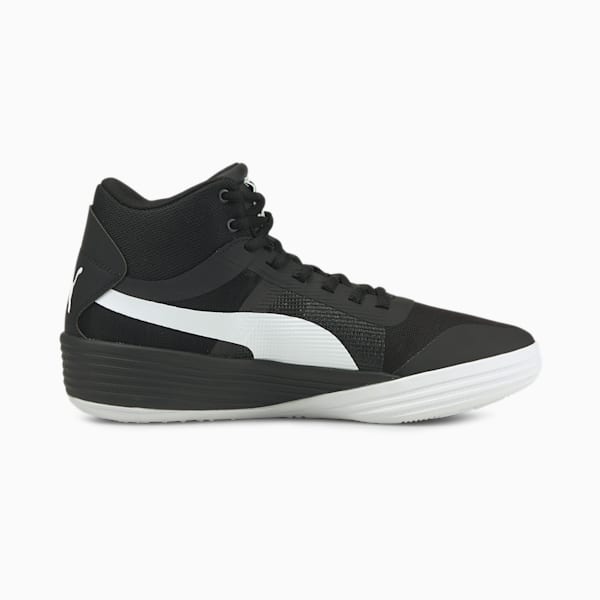 Clyde All-Pro Team Mid Unisex Basketball Shoes, Puma Black-Puma White, extralarge-IND