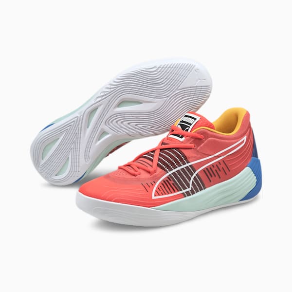 Fusion NITRO™ Basketball Shoes, Sunblaze-Bluemazing, extralarge