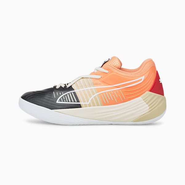 Fusion Nitro Unisex Basketball Shoes, Peach Pink-Puma Black