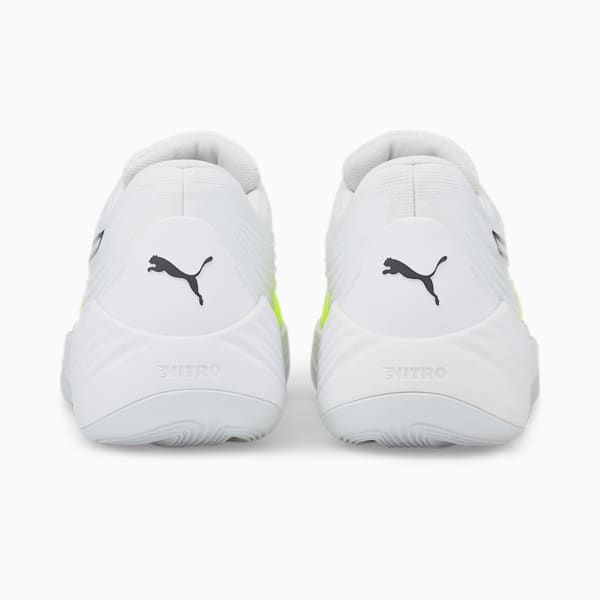 Fusion NITRO™ Unisex Basketball Shoes, Puma White-Yellow Alert, extralarge-IND