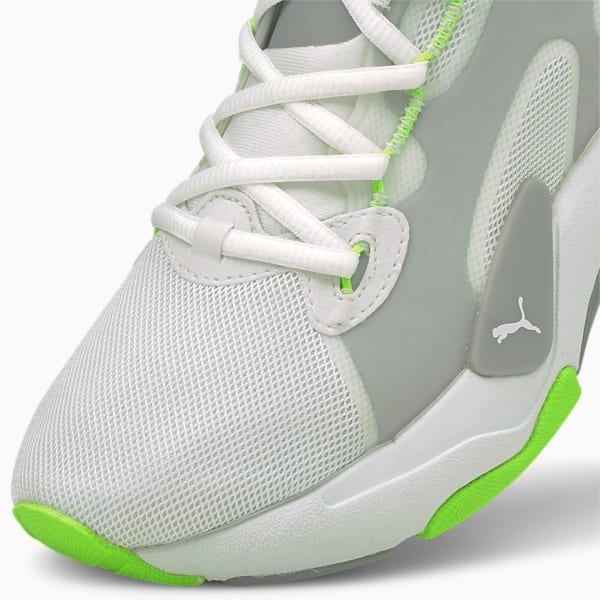 Xetic Half Life Women's Running Shoes, Puma White-Quarry-Green Glare, extralarge-IND