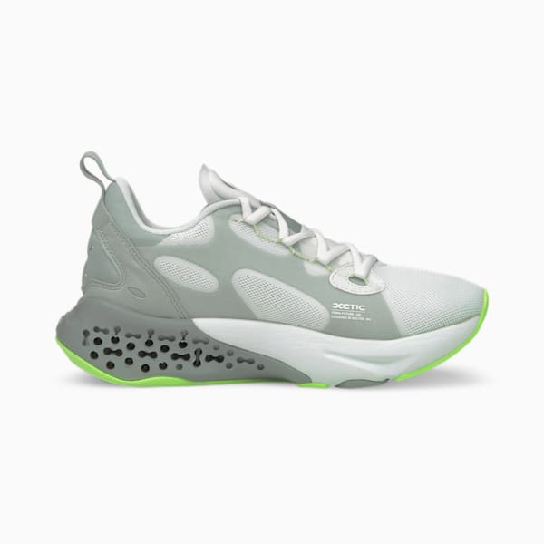 Xetic Half Life Women's Running Shoes, Puma White-Quarry-Green Glare, extralarge-IND