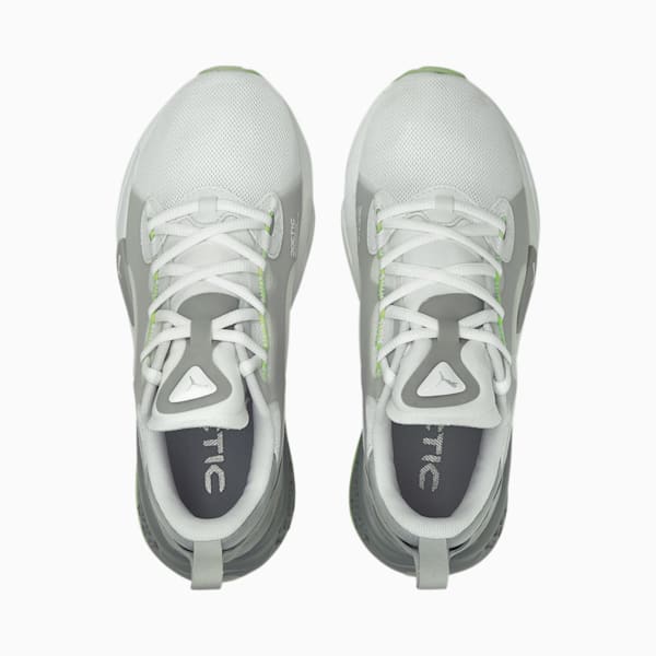 Xetic Half Life Women's Running Shoes, Puma White-Quarry-Green Glare, extralarge-IND