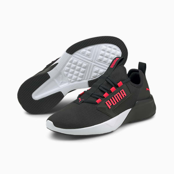 Tenis para correr para mujer Retaliate, Puma Black-Sunblaze, extralarge