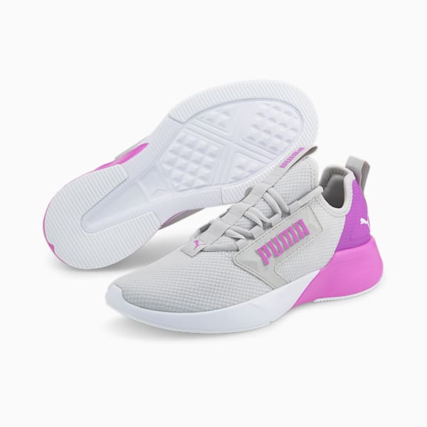Retaliate Mesh Women's Running Shoes, Gray Violet-Electric Orchid, extralarge-IND