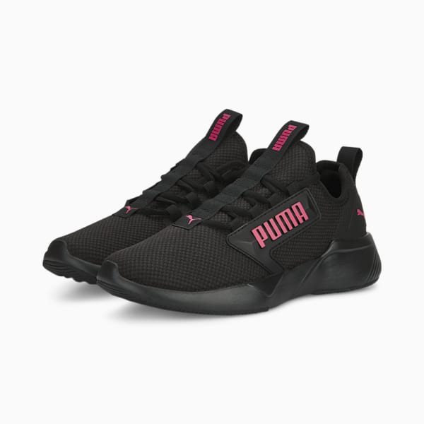 Retaliate Mesh Women's Running Shoes, PUMA Black-Orchid Shadow, extralarge-IND