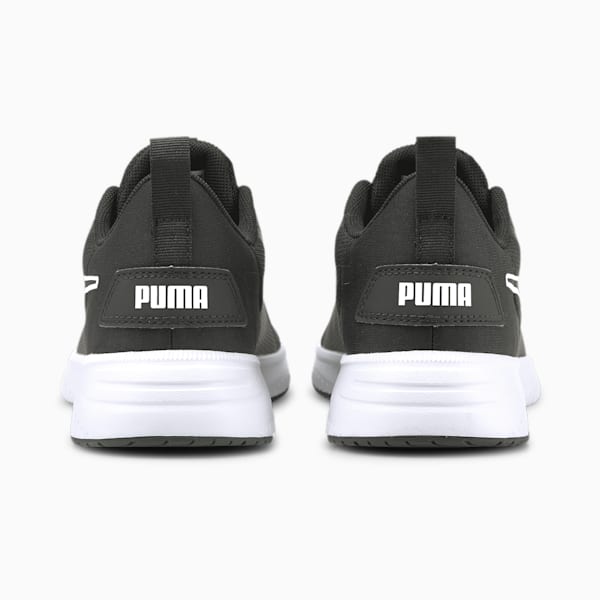Flyer Flex Kid's Running Shoes, Puma White-Puma Black, extralarge-IDN