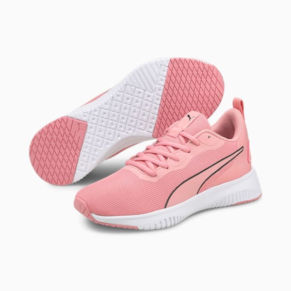 Flyer Flex Youth Trainers, Puma White-Puma Black-Peony, extralarge-GBR