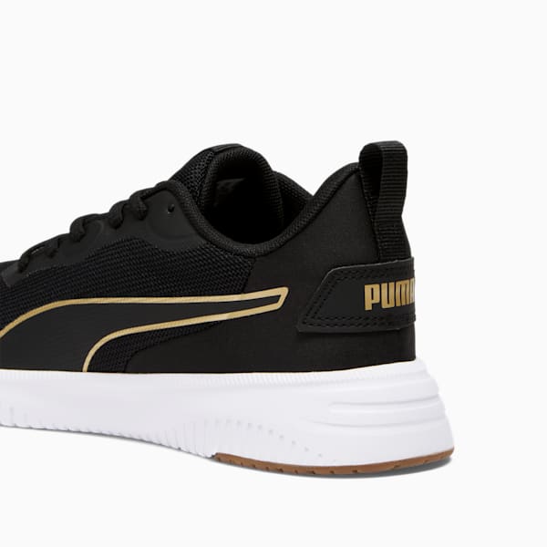 Tenis Adolescentes Flyer Flex, Puma Black-Puma Team Gold, extralarge