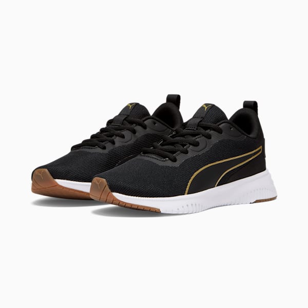 Tenis Adolescentes Flyer Flex, Puma Black-Puma Team Gold, extralarge