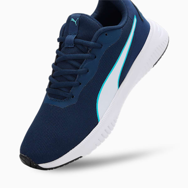 Flyer Flex Kid's Running Shoes, Persian Blue-PUMA White, extralarge-IND