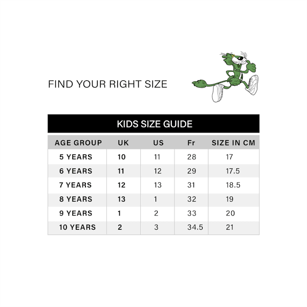 Puma running shoes size guide cheap