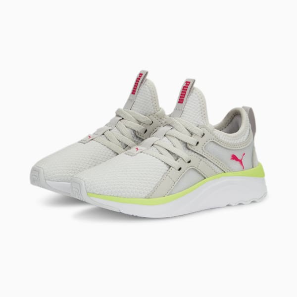 Softride Sophia Kids' Shoes, Feather Gray-Glowing Pink-PUMA White, extralarge-IND