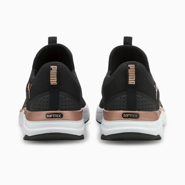 Softride Sophia Slip-On Sneakers Big Kids, Puma Black-Rose Gold-Puma White, extralarge