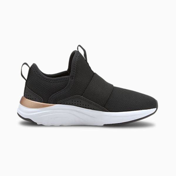 キッズ ソフト ソフィア スリッポン PS 17-21cm, Puma Black-Rose Gold-Puma White, extralarge-JPN