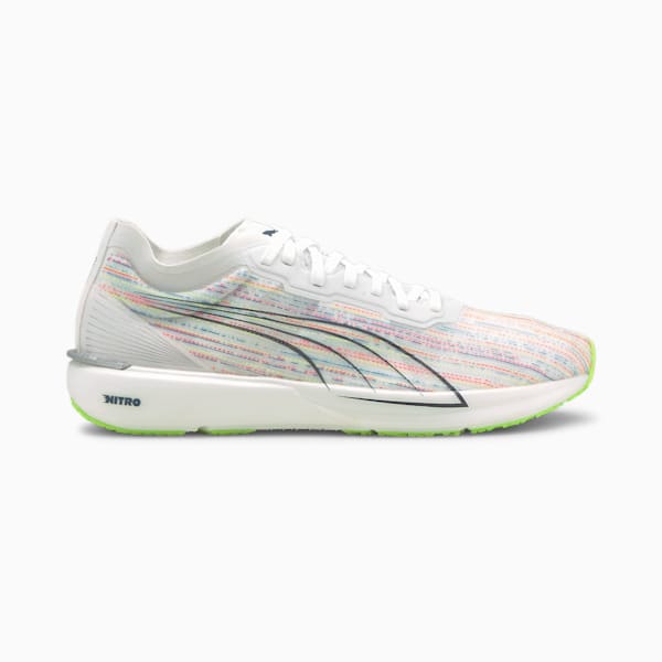 Liberate Nitro Men's Spectra Running Shoes, Puma White-Green Glare, extralarge-IND
