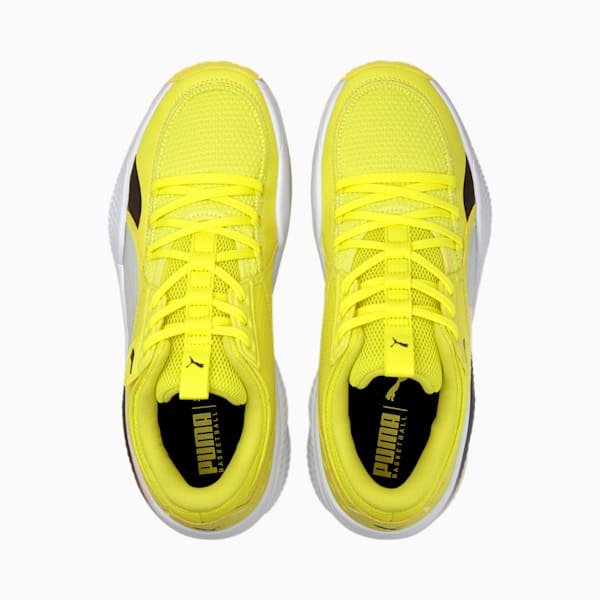 Court Rider I Basketball Shoes, Yellow Glow-Puma White, extralarge