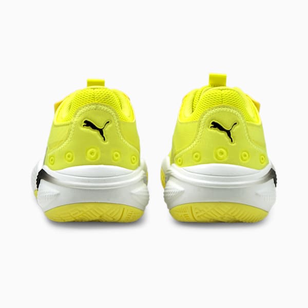 Zapatos deportivos de básquetbol Court Rider I para niños grandes, Yellow Glow-Puma White