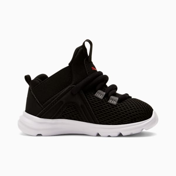 Tenis para infantes Enzo, Puma Black-CASTLEROCK-Poppy Red, extralarge