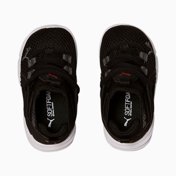 Enzo Toddler Shoes, Puma Black-CASTLEROCK-Poppy Red, extralarge