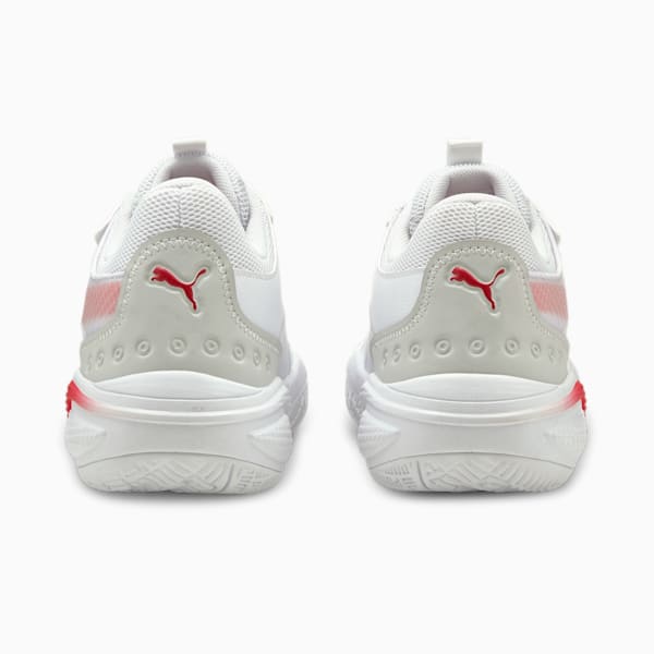 Court Rider Team Unisex Sneakers, Puma White-High Risk Red, extralarge-IND
