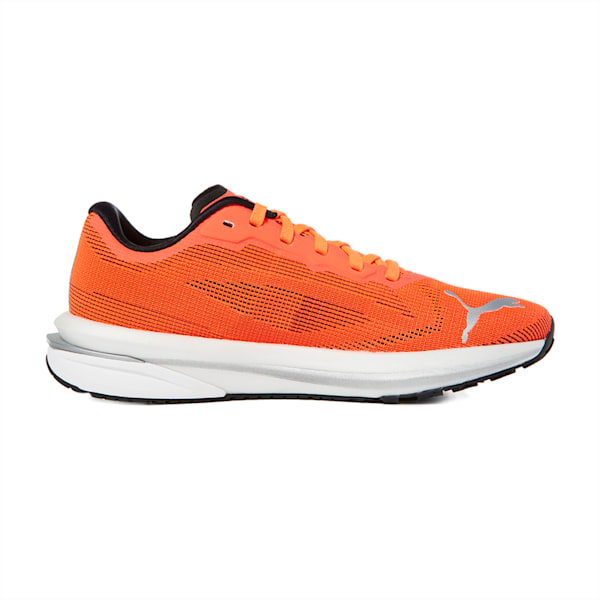 Velocity Nitro Women's Running Shoes, Lava Blast-Puma Black-Puma Silver, extralarge-IND