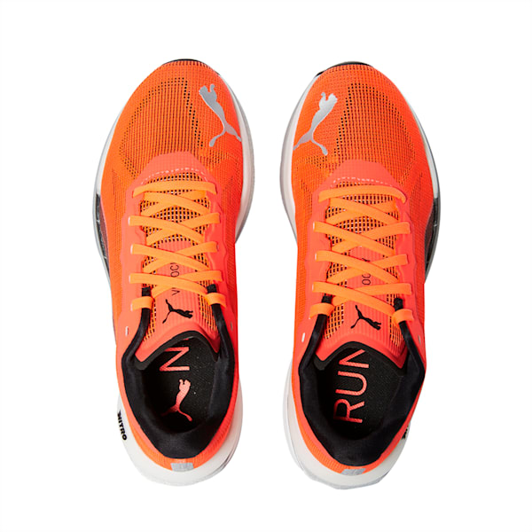 Velocity Nitro Women's Running Shoes, Lava Blast-Puma Black-Puma Silver, extralarge-IND