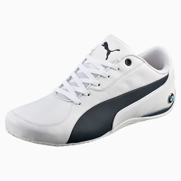 BMW M Drift Cat 5 Men's Shoes, Puma White-Team Blue, extralarge