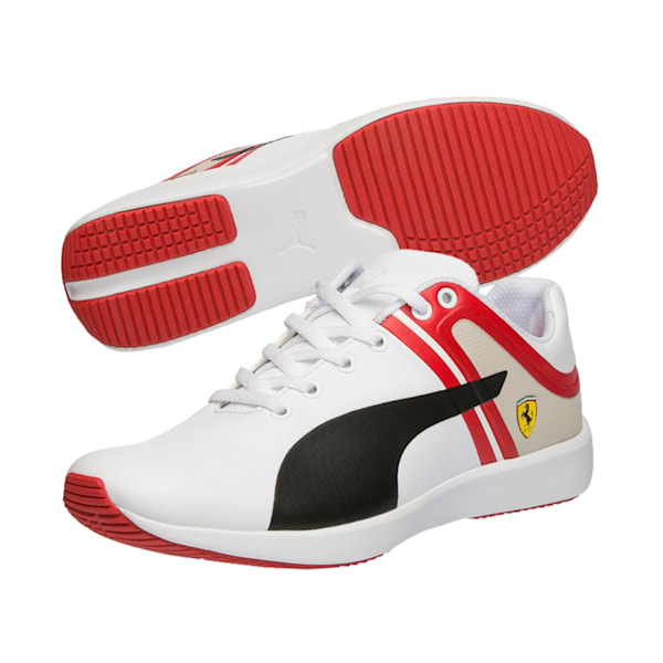 F116 Skin Scuderia Ferrari Men's Shoes, Puma White-Puma Black, extralarge-IND