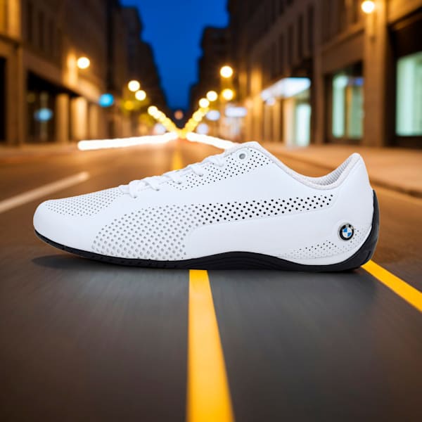 BMW Motorsport Drift Cat 5 Ultra Shoes, Puma White-Puma Black, extralarge-IND
