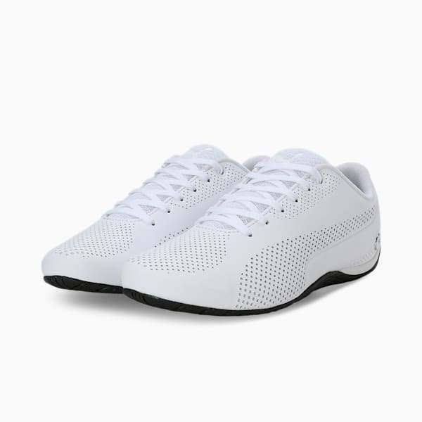 BMW Motorsport Drift Cat 5 Ultra Shoes, Puma White-Puma Black, extralarge-IND