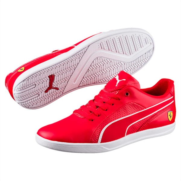 Ferrari Selezione Men’s Shoes, Rosso Corsa-Puma White-Puma White, extralarge-IND