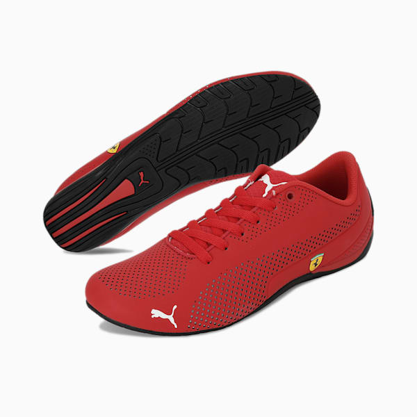 Scuderia Ferrari Drift Cat 5 Ultra Shoes, Rosso Corsa-Puma White-Puma Black, extralarge-IND