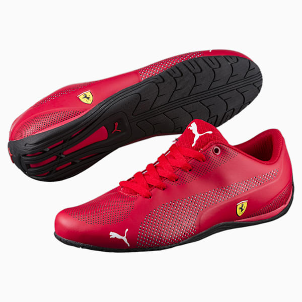 Scuderia Ferrari Drift Cat 5 Ultra Unisex Shoes, Rosso Corsa-Puma White-Puma Black, extralarge