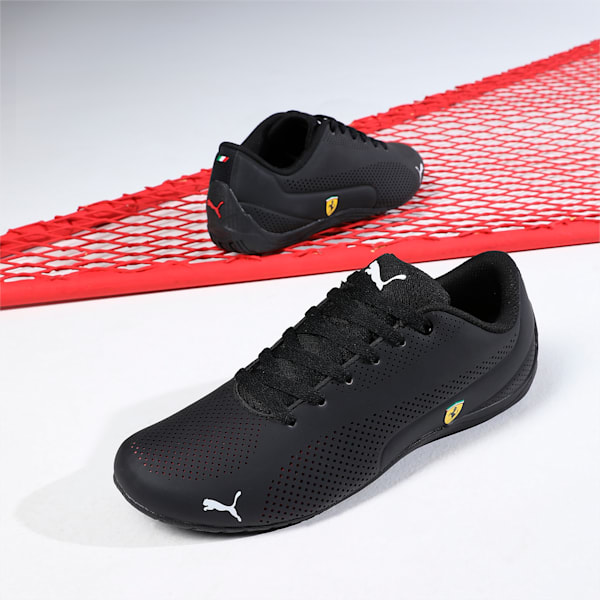 Scuderia Ferrari Drift Cat 5 Ultra Unisex Shoes, Puma Black-Rosso Corsa-Puma Black, extralarge-IND