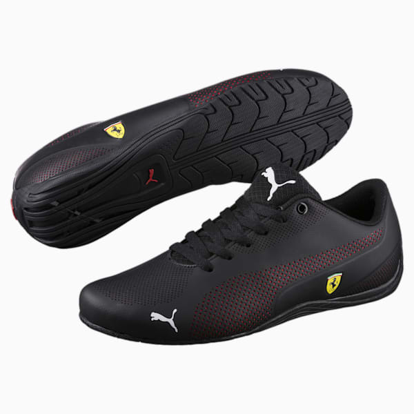 Scuderia Ferrari Drift Cat 5 Ultra Unisex Shoes, Puma Black-Rosso Corsa-Puma Black, extralarge