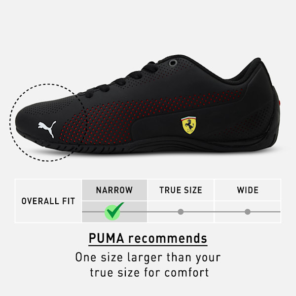 Scuderia Ferrari Drift Cat 5 Ultra Unisex Shoes, Puma Black-Rosso Corsa-Puma Black, extralarge-IND