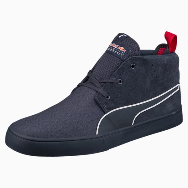 Red Bull Racing Desert Boot Vulcanized Unisex Shoes, Total Eclipse-Chinese Red, extralarge