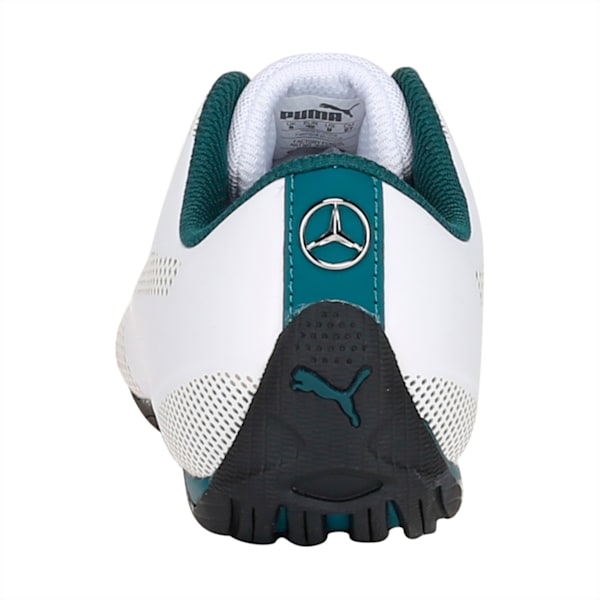 Mercedes Drift Cat 5 Ultra Unisex Shoes, Puma White-Deep Teal, extralarge-IND