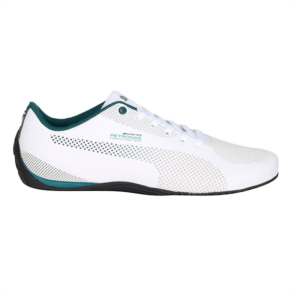 Mercedes Drift Cat 5 Ultra Unisex Shoes, Puma White-Deep Teal, extralarge-IND